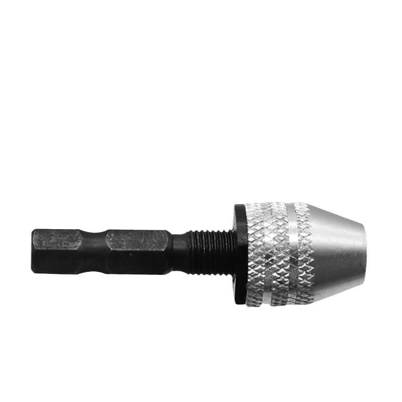 Three-Jaw Mini Drill Bit Collet Set with Adjustable Clamping and Extension Rod