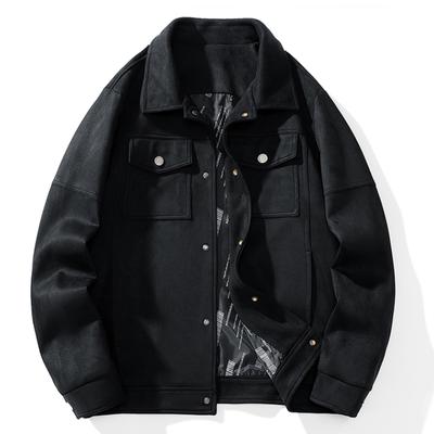 Осенняя молодежная куртка с лацканами Joker для отдыха, мужская куртка из оленьей кожи