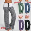 Женские штаны для йоги Block Wide Leg, свободные длинные брюки со средней талией, большие размеры