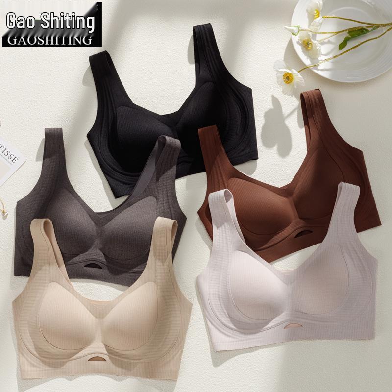 Фланелевый теплый беспроводной бюстгальтер жилетного типа: Бесшовный, Предотвращающий провисание, Идеально подходит для маленькой груди