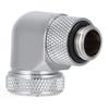 Water Cooling Fitting 360 Degree Rotating Computer WaterCooled AntiDropping Hard Tube Connector(Silver )