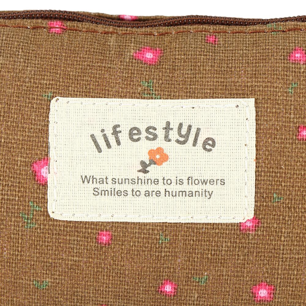 Новый пенал школьные принадлежности сумка для канцелярских товаров милый холщовый пасторальный цветочный пенал