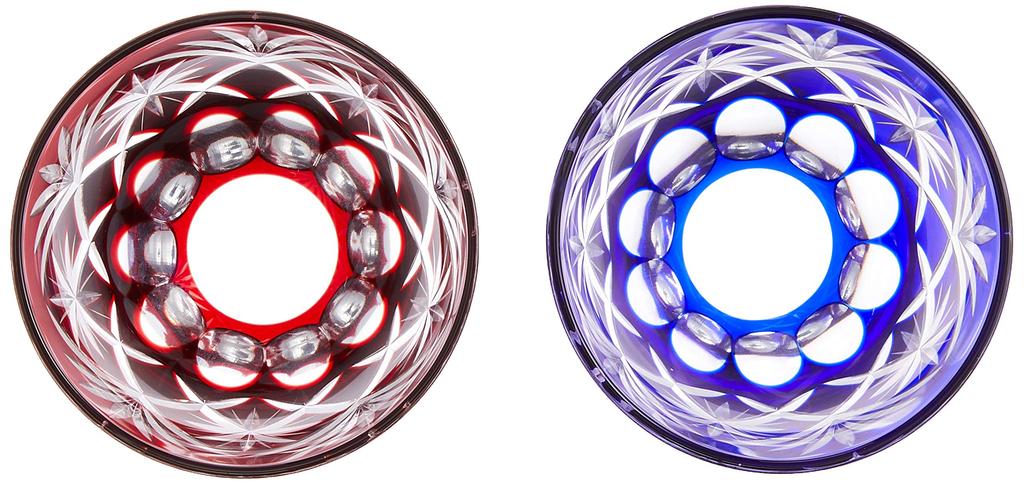Tajima Glass Edo Kiriko Star Kiriko Glass Sake Cups (Pair) TG98-203-2
