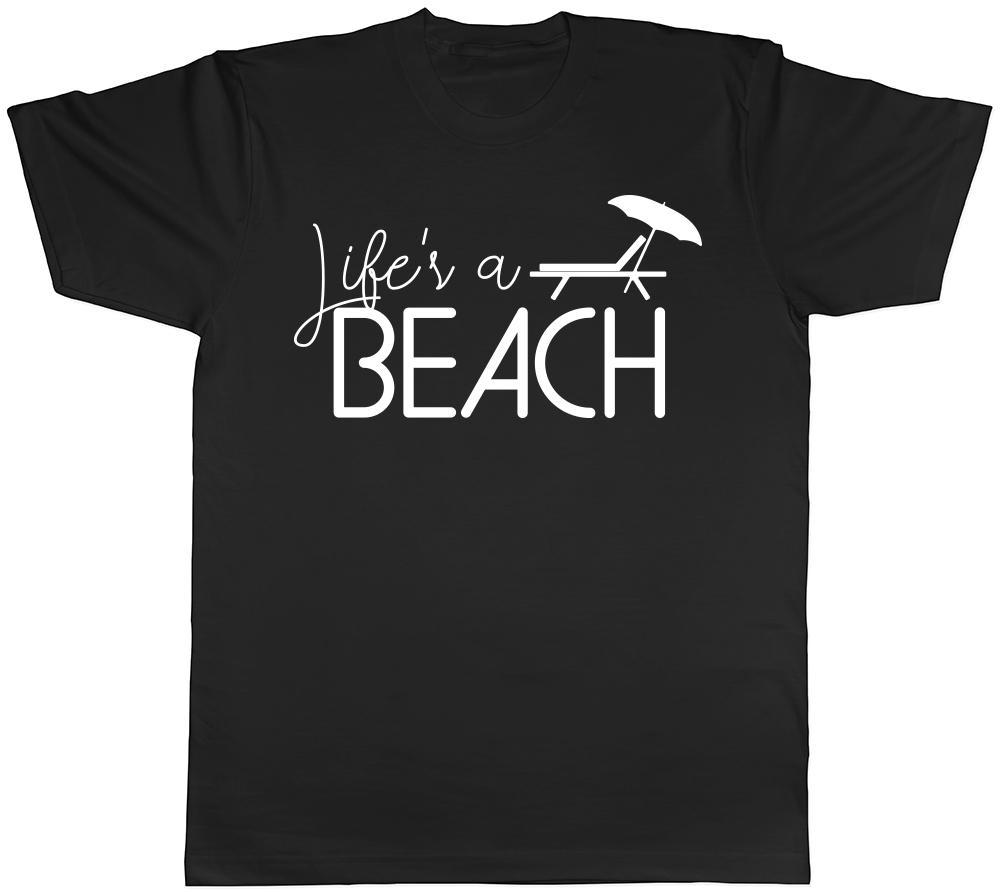 Life is a Beach Unisexs Unisexs Ladies TShirt Tee