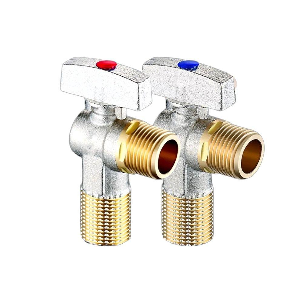 Brass Large Flow Water Stop Valves For Gas Water Heater Toilet Faucet