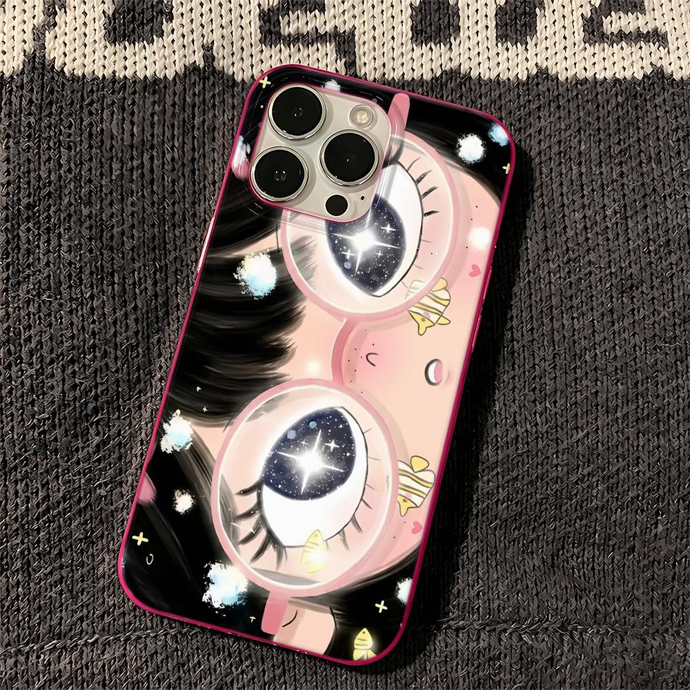 Phone Case For Iphone 17 Air 11 Pro Max 13 15 Plus 12 14 16 Absorbent Heavy Duty Anti Break Little Girl With Shining Eyes Cover