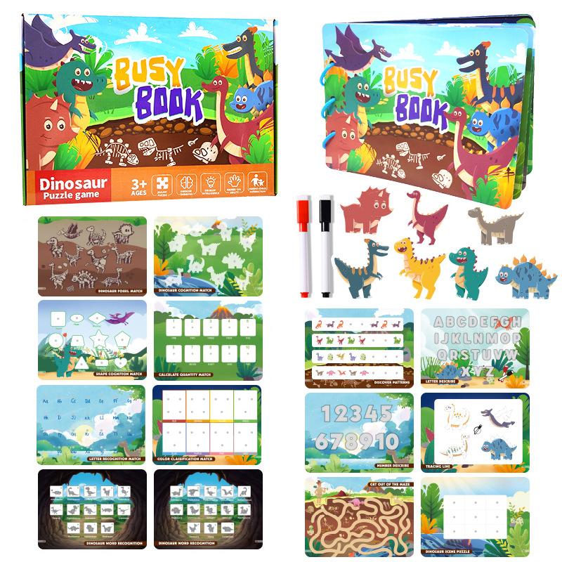 Детская тихая занятая книга Монтессори, детская развивающая игрушка, пастбище, сортировка животных, матчевая игра, детская наклейка, игрушка для детской книги