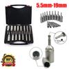 Набор шестигранных головок 5,5-19 мм, рукоятка электроотвертки, электрические дрели, ударные гайковерты, торцевой ключ с черным футляром