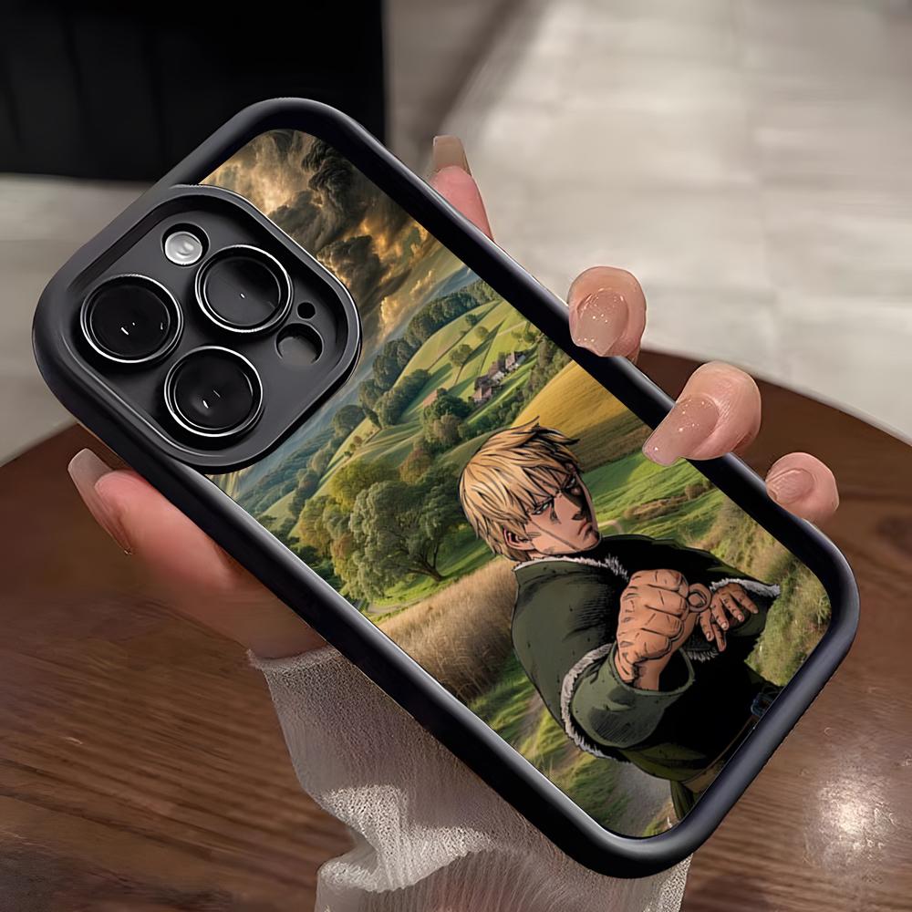 Чехол для телефона Аниме Сага о Винланде Для IPhone 17 Pro Max 15 Pro 16 14 Plus 12 13 Mini 11 Pro Ударопрочный Мягкий Чехол