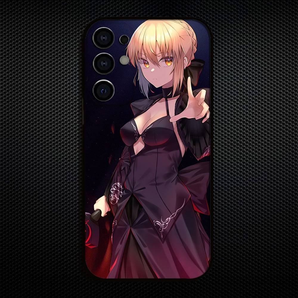 Чехол для телефона Fate Zero Stay Night Saber для Samsung S25, S24, S23, S22, S21, S20, Plus, Fe, Lite, Другие Черный Чехол
