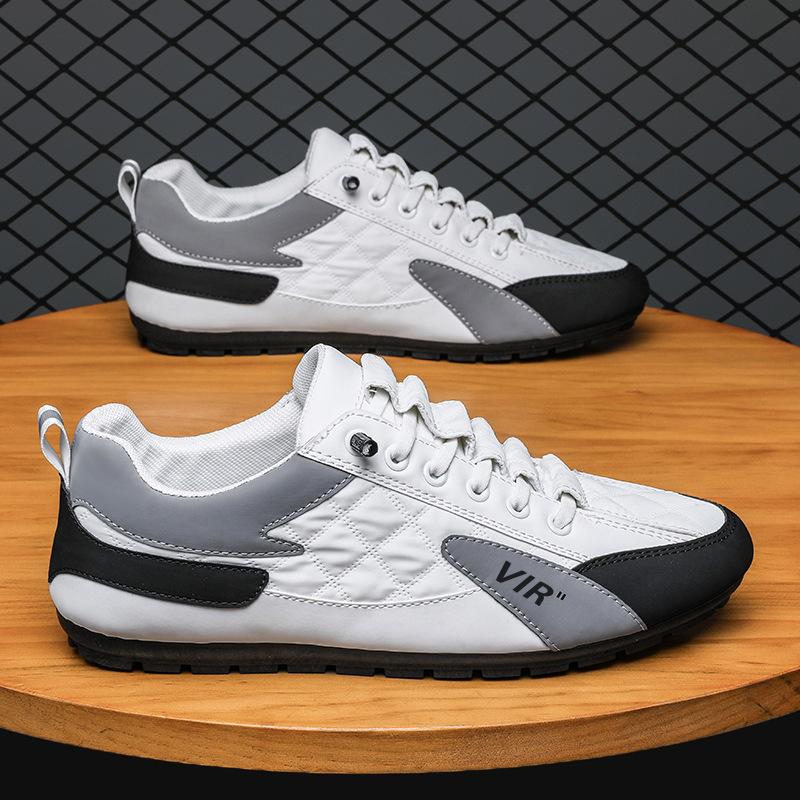 Весенне-летняя мужская обувь, модная универсальная повседневная спортивная обувь с низким верхом, легкая, ленивая, с одной педалью, мужская обувь Doudou Tide