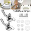 Toilet Fittings Chrome Toilet Linker Replacement Mountings Toilet Seat Hinges Toilet Lid Hinge