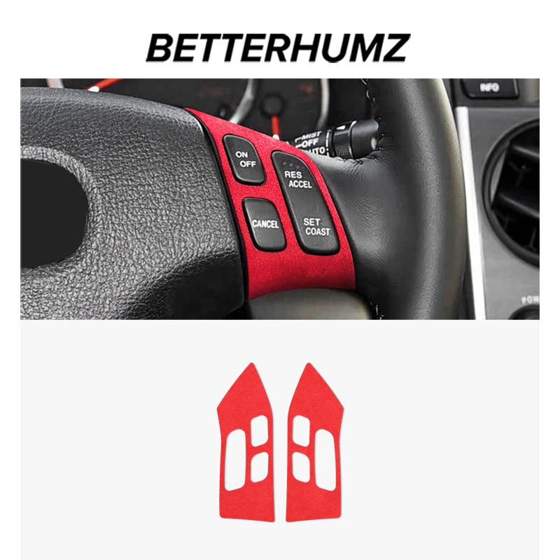 Betterhumz For Mazda 6 2003-2015 Made of Alcantara Auto Steering Wheel Panel Button Trim Sticker Tuning Car Interior Accessories