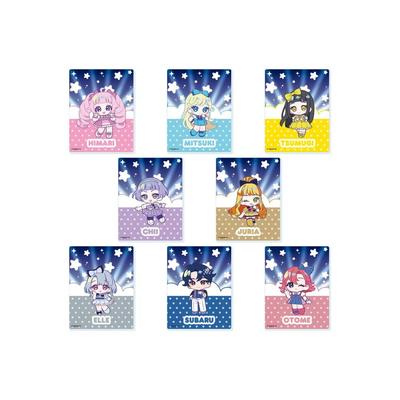 Himitsu no AiPri 02 Чиби-иллюстрация Акриловая карточка Полный набор 8-упаковочная коробка A3