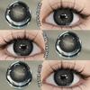 Eyeshare Новые цветные контактные линзы для больших глаз Черные линзы Сапфирово-синие контактные линзы Зеленые линзы Серые контактные линзы натурального цвета 1 пара