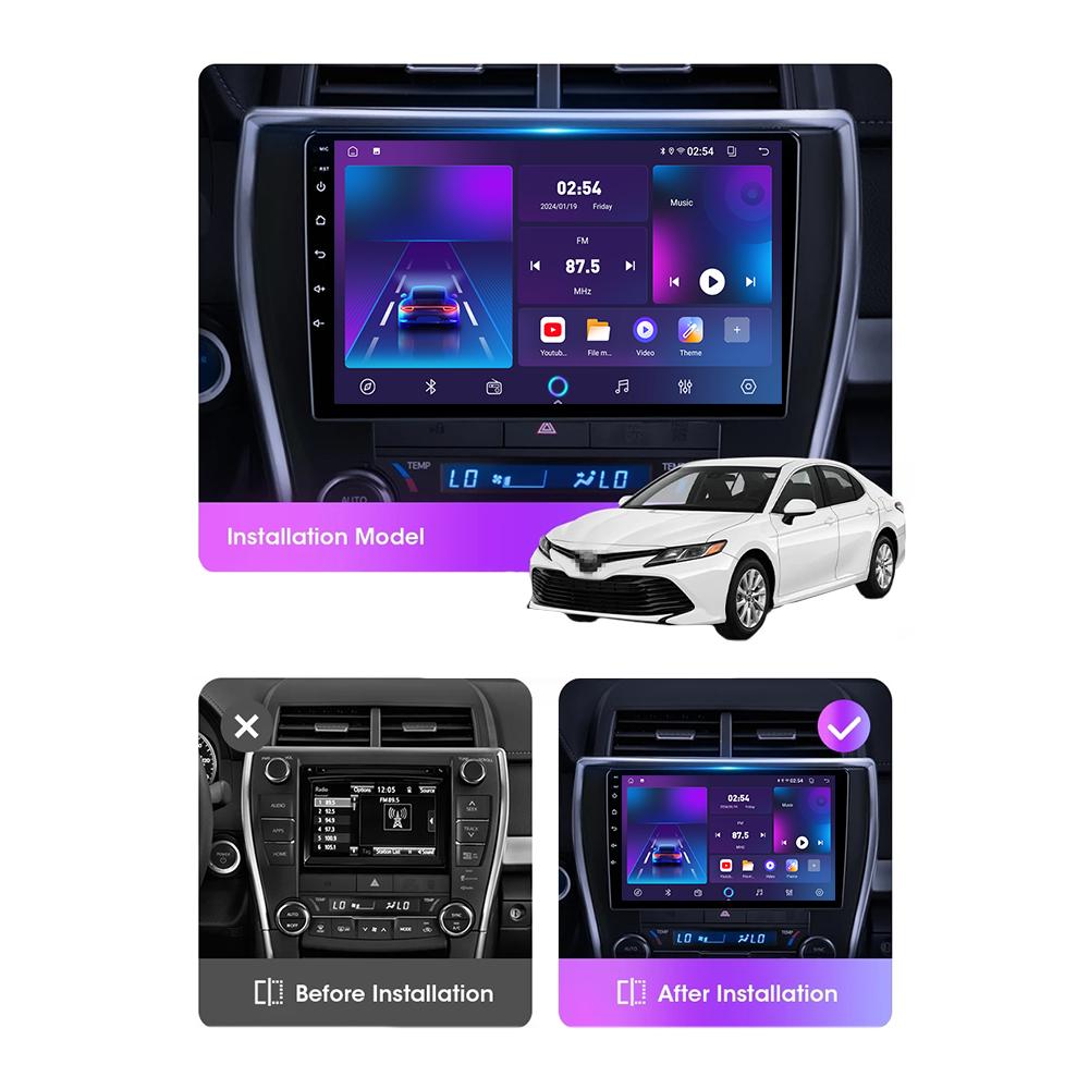 Android Carplay Car Radio For Toyota Camry V50 2012-2014 Multimedia Player Head Unit Stereo GPS Navigation BT WIFI 4+64GB