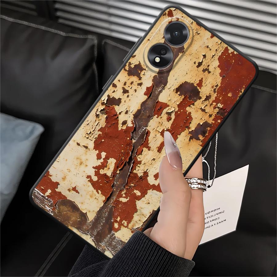 Чехол для телефона для Oppo A11 A37 A16 A33 A71 A18 A31 A72 A52 A17 A32 A73 A9 A38 A53 A12 A36 A54 A15 A32 Арт Ржавчина