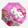 1pc Hello Kitty Sweet Cherry Automatic Opening Folding Umbrella - Portable 3-Fold Design with Iron Frame, Perfect Gift for Fans, Travelers, Everyday U