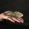 Элегантная Антикварная Латунная Декоративная Скульптура Цикады Прочная Конструкция Изысканное Искусство для Украшения Гостиной