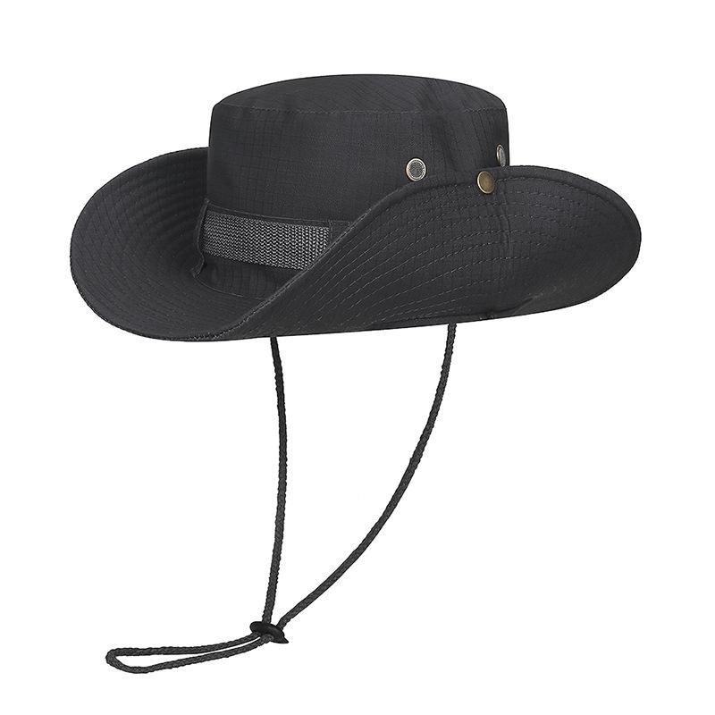 Женская рыболовная шляпа с завязками и большими карнизами, для походов, защиты от солнца, для отдыха, в стиле вестерн, для альпинизма, для рыбалки, из чистого хлопка