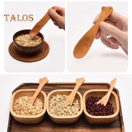 Десертная ложка с гладкой поверхностью для смешивания без бисфенола А, отличное детское мороженое, йогурт, мед, мини-кухонные инструменты