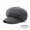 Cotton Beret Hat Windproof Painter Caps Casual Octagonal Newsboy Cap  Autumn Winter