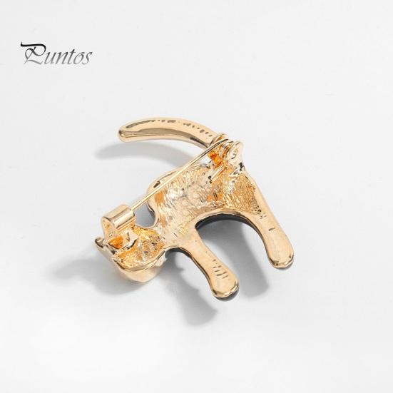 Эмалированная мультяшная брошь в форме пятнистого кота, изысканный значок с лацканами, пальто, шаль, сумка, булавка, аксессуары, ювелирные изделия, подарок