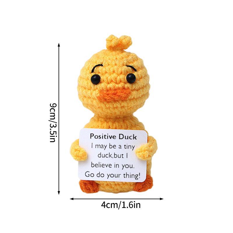 Positive Potato Desk Accessories Crochet Ornament Kawaii Woven Figurine Desktop Offices Accessories Gift for Children Room Decor