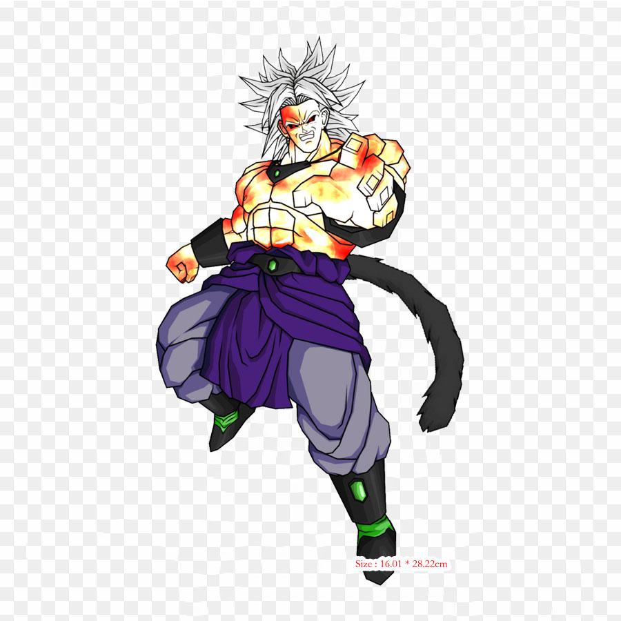 Patches For Clothes Bag Iron On Thermal Stickers Dragon Ball Saiyan God Of Destruction Goku Broly Pattern Washable Heat Transfer