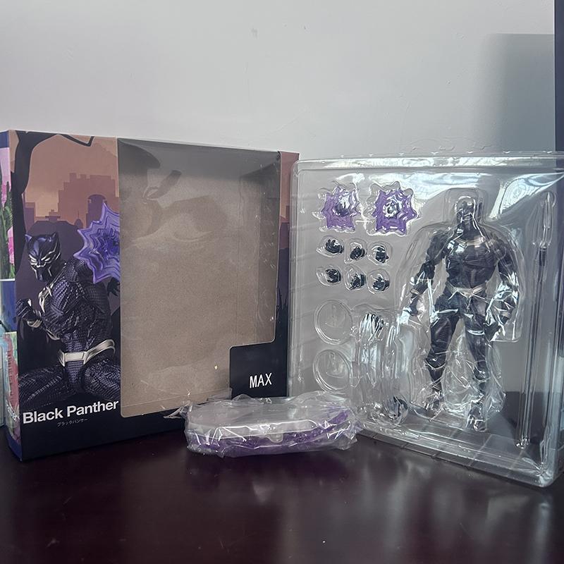 Фигурка Ямагучи Черная Пантера Король Ваканды Фигурки Действия Mafex Черная Пантера 091 Модель Игрушки Коллекционная Кукла Новогодний Подарок