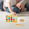 Деревянные бусины Последовательность Игрушка Шнуровка Творческий Сопоставление Фигур Цвета Игрушки Дошкольное Обучение для