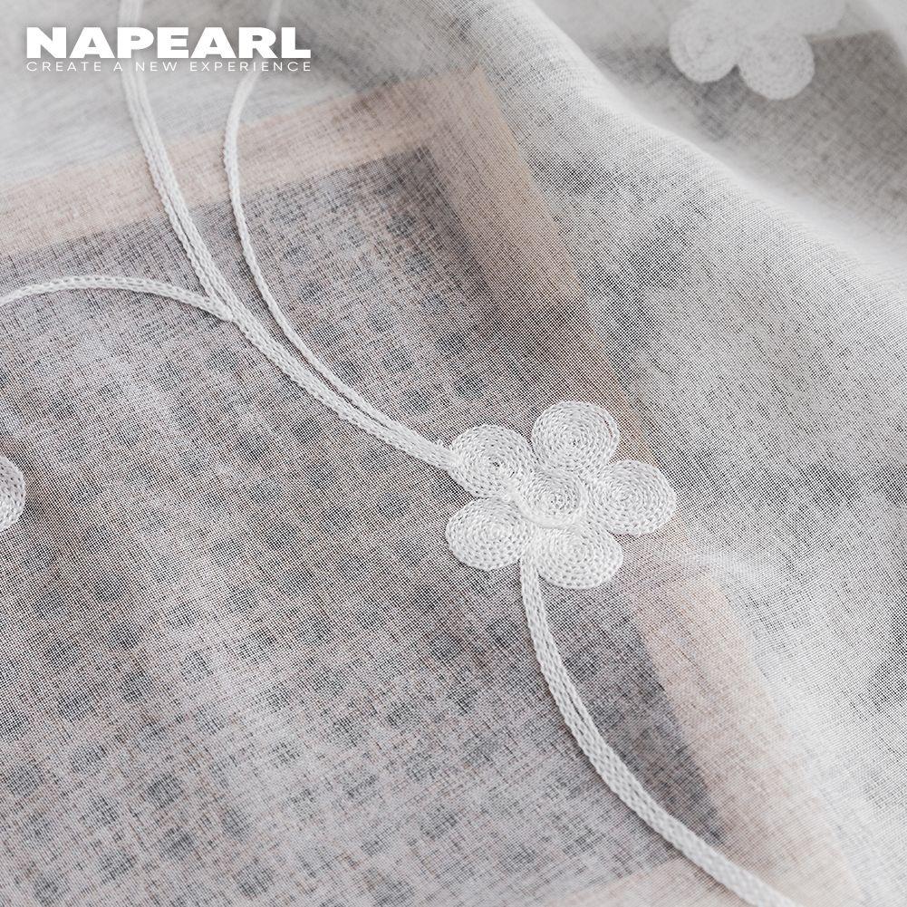 1 шт. NAPEARL Современная Мода Тюлевая Прозрачная Штора с Вышивкой Маргариток Для Гостиной Спальни Домашний Декор