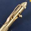 Solid Handmade Brass Gel Ink Pen Retro Twist Pattern Bolt Action Writing Tool