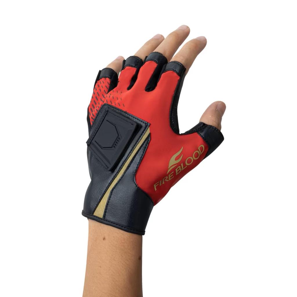 Shimano Pro High Grip Magnet Gloves 5-Finger Cut GL-181Z Blood Red 2XL