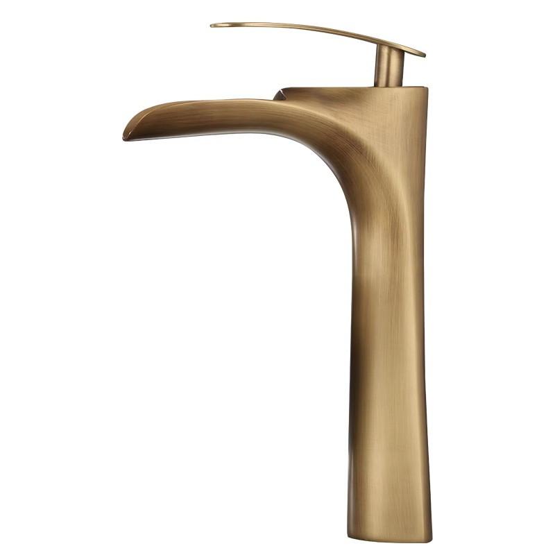 Антикварный бронзовый смеситель для ванной комнаты, латунные смесители для раковины, смеситель для раковины с горячей и холодной водой, смеситель для раковины на бортике, смеситель для туалета, водопроводный кран