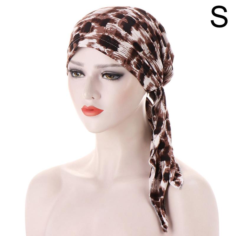 1 шт., мусульманская шляпа, женский тюрбан с цветочным принтом, шапка для химиотерапии, повязка на голову, женские аксессуары