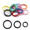 5 Pcs 25mm Openable Round Carabiner Colorful Spring Clasp O Ring Keychain Clips  Jewelry