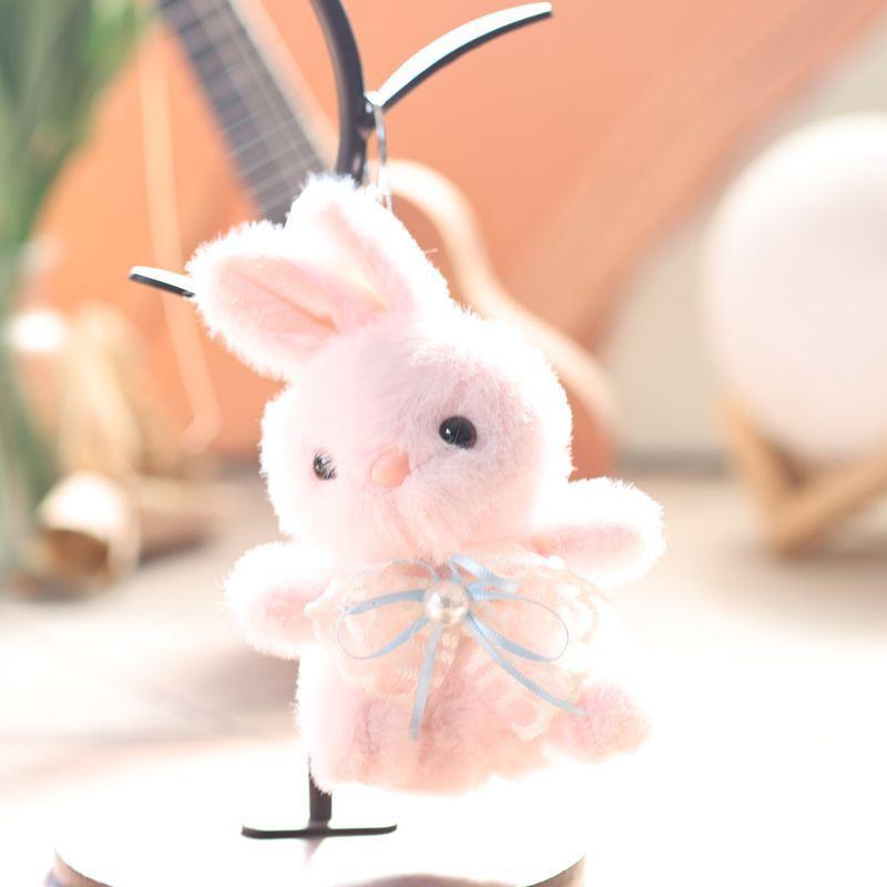 Plush Bunny Keychain With Soft Short Pile Plush For Kids And Adults