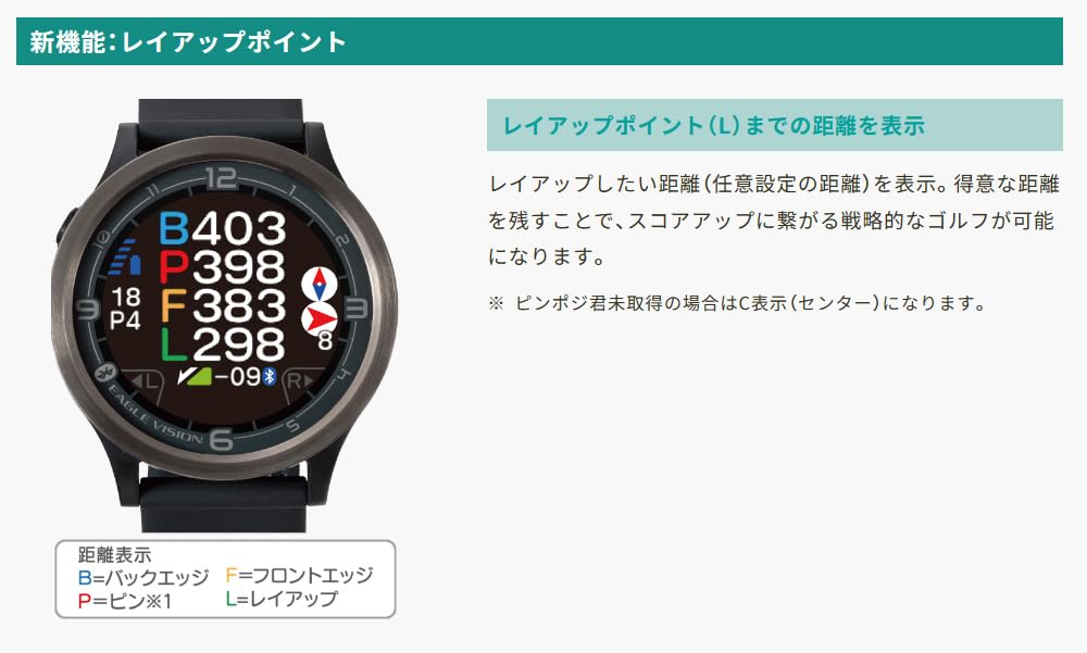 Asahi Golf GPS Гольф-навигация EAGLE VISION ACE PRO BK Тип часов Черный EV-337