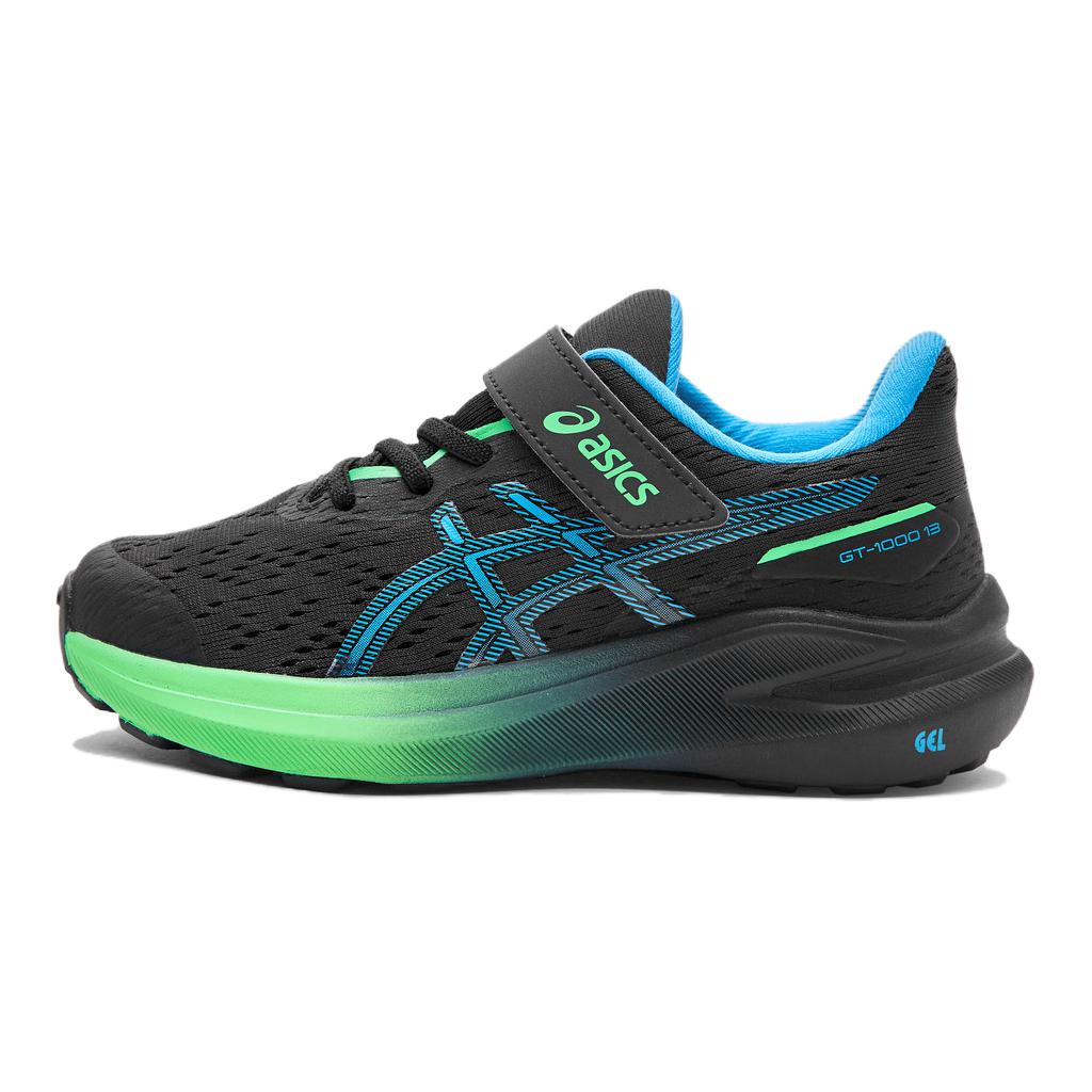 Asics GT 1000 13 PS Black Digital Aqua Kids Sneakers 1014A344-001