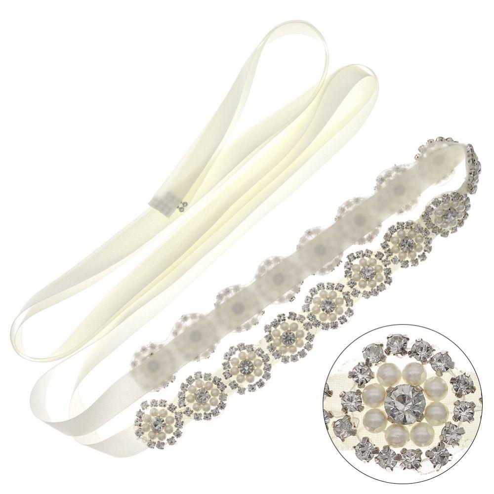 Satin Wedding Rhinestone Belt Dresses Accessories Prom Dress Belt Dress Belts for Women