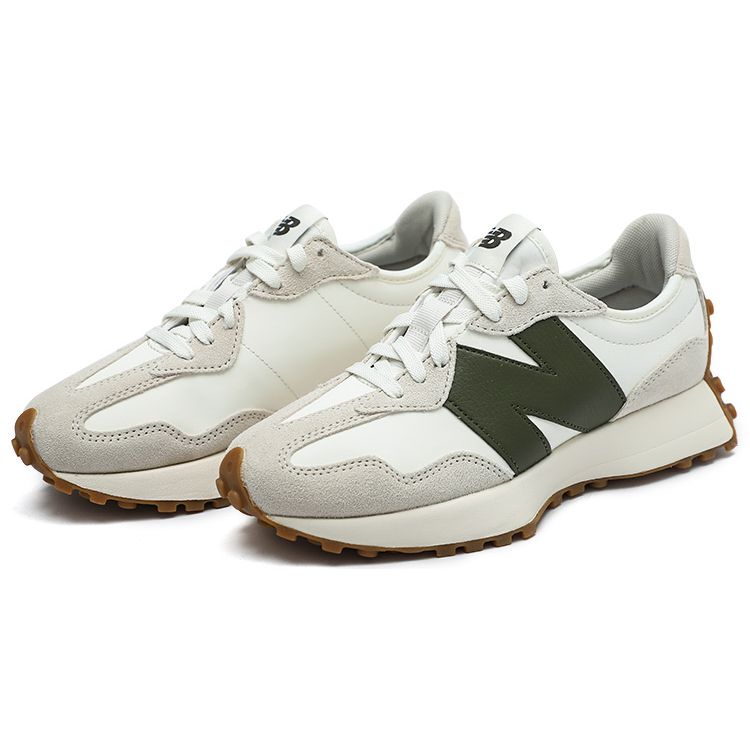 New Balance 327 Oatmeal Oak Green Unisex Sneakers Cream Moonbeam Off-White MS327ASN