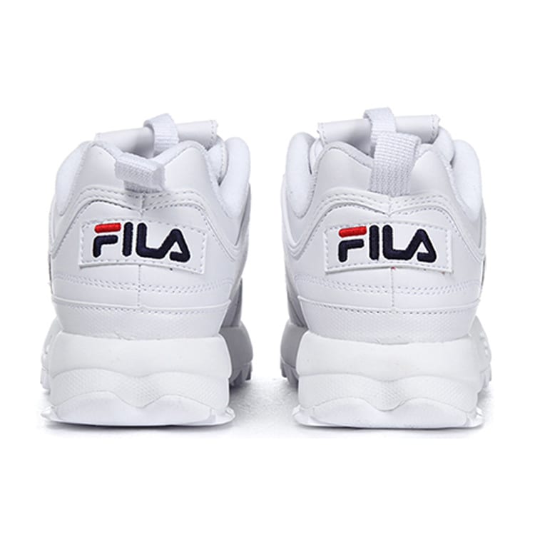 Fila Disruptor 2 Комфортная амортизация Устойчивость к истиранию Дышащие Низкие Кроссовки на массивной подошве Унисекс Белый Корейский стиль FS1HTB1071X_WWT