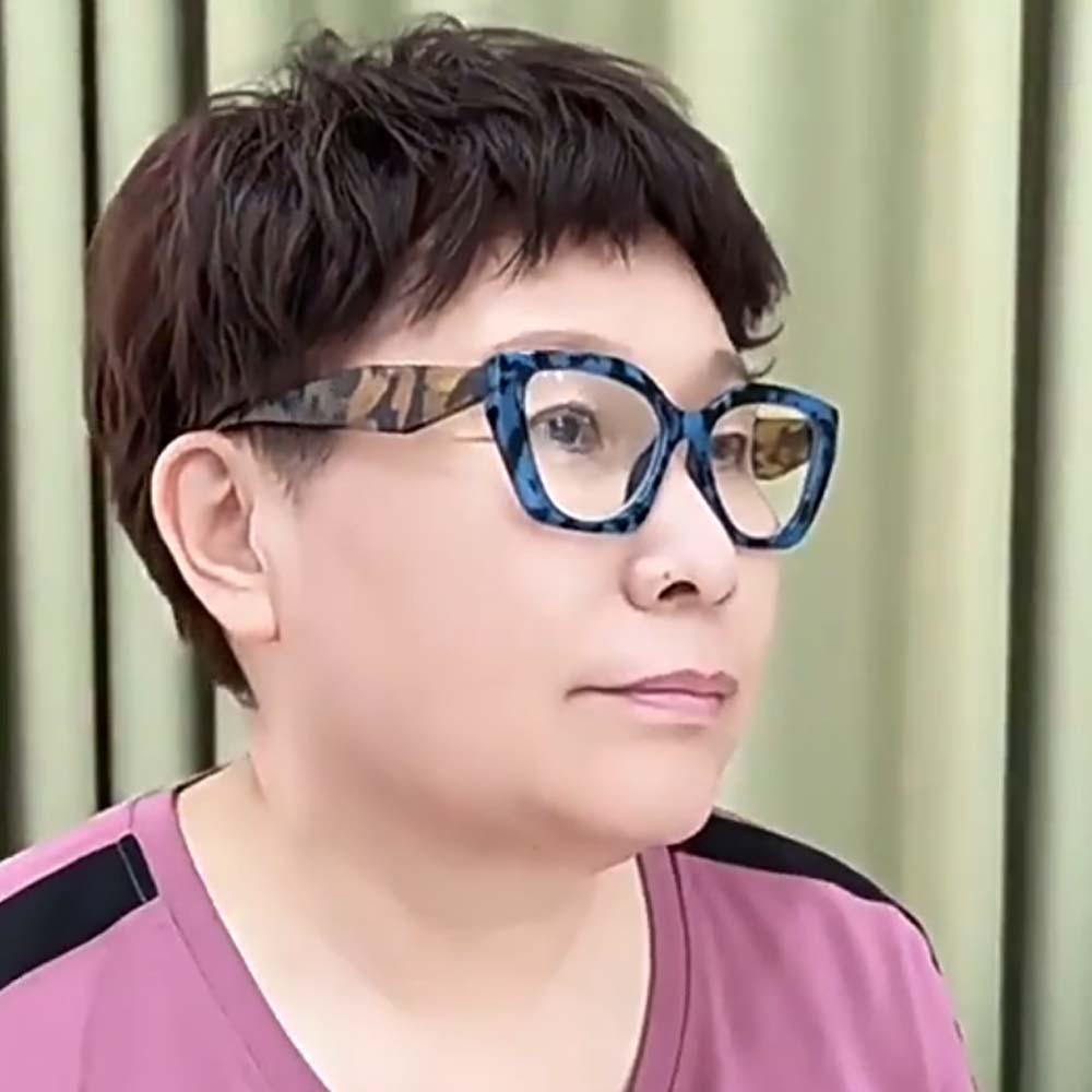 Hip-hop Color Frame Reading Glasses Elastic Unisex Presbyopic Glasses Watch Movie