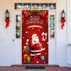 Рождественский занавес, баннер, многоразовый, легко повесить, праздничный дверной чехол для украшения дома, фотосъемка