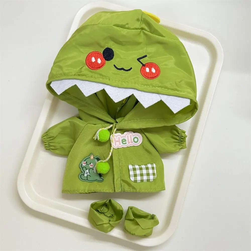 Dress Up 20cm Cotton Doll Clothes Onesuit Outdoor Raincoat 10cm Doll Outfit Lovely Dress Star Doll Clothes Doll Accessories