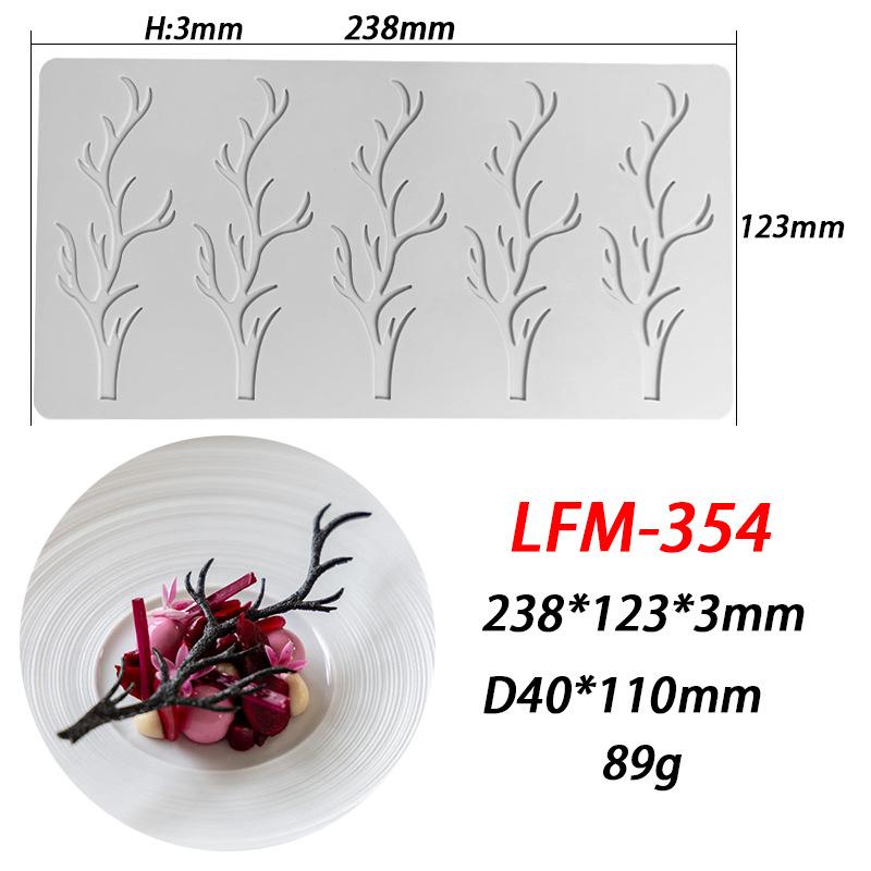 Лист Круг Кольцо Сахар Переворачивание Кружевная Подкладка Ветки Деревьев Овощ Западная Еда Украшения Молекулярная Кухня Выпечка Силиконовая Форма