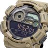 Casio Цифровые мужские часы WS-1500H-5BV с отображением данных о рыбалке и лунных данных, черный инвертированный ЖК-дисплей, хаки, модель для зарубежного рынка [параллельный импорт]