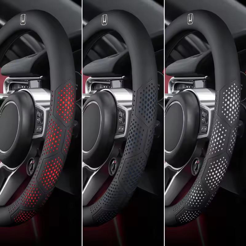 Car Steering Wheel Cover Ultra-thin Breathable Car Accessories For Honda Civic FIT CRV Accord Jazz HRV Insight Odyssey Vezel CRZ AS9