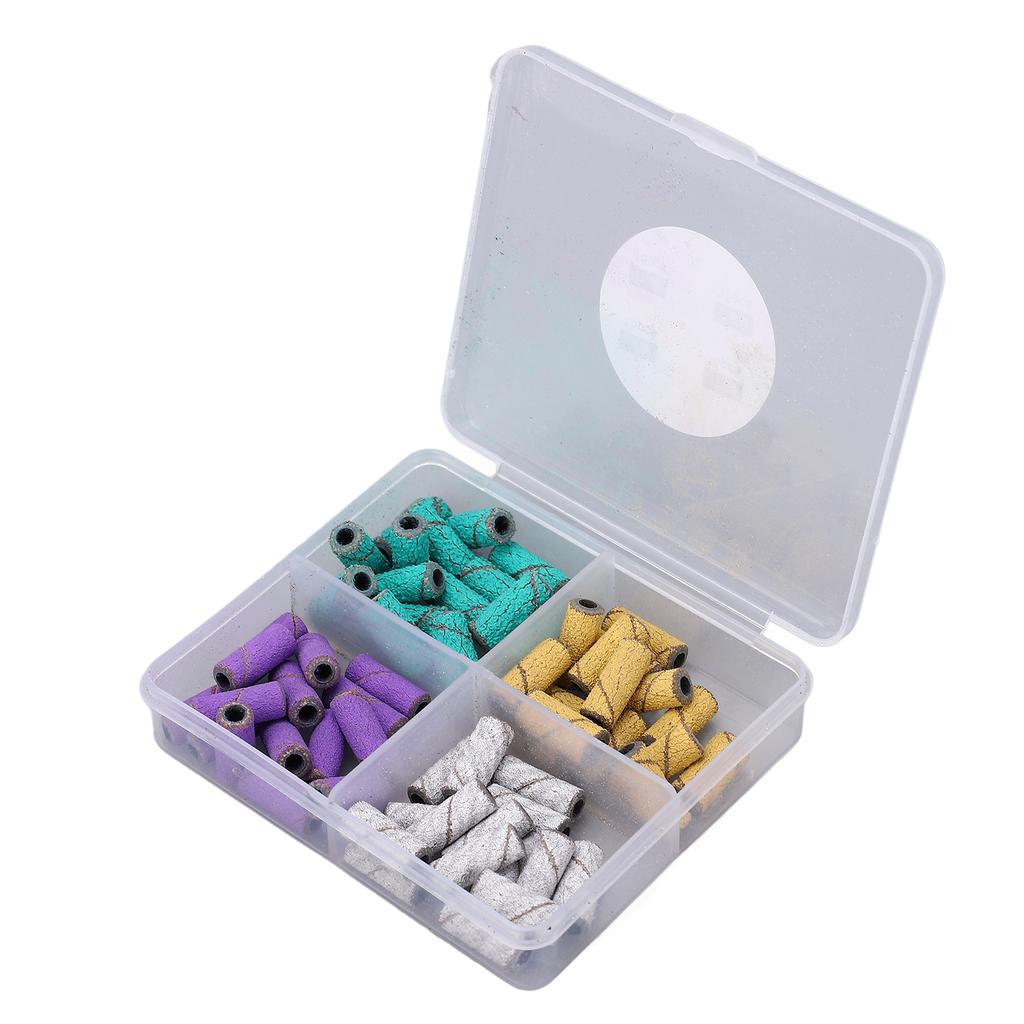 60 шт., шлифовальные ленты для ногтей с оправкой, инструмент для маникюра, профессиональные ленты для полировки ногтей 80 120 18